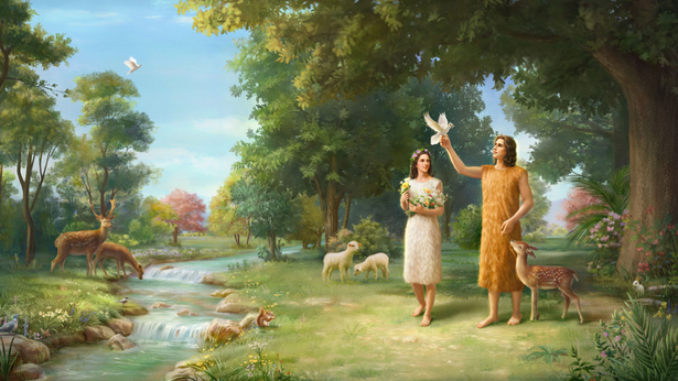 Gott machte für Adam und Eva Röcke von Fellen