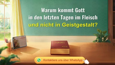 Warum kommt Gott in den letzten Tagen im Fleisch und nicht in Geistgestalt?