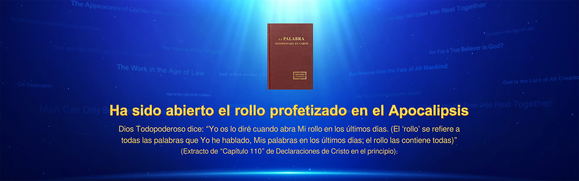 Ha sido abierto el rollo profetizado en el Apocalipsis