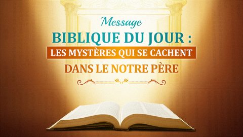 message biblique du jour
