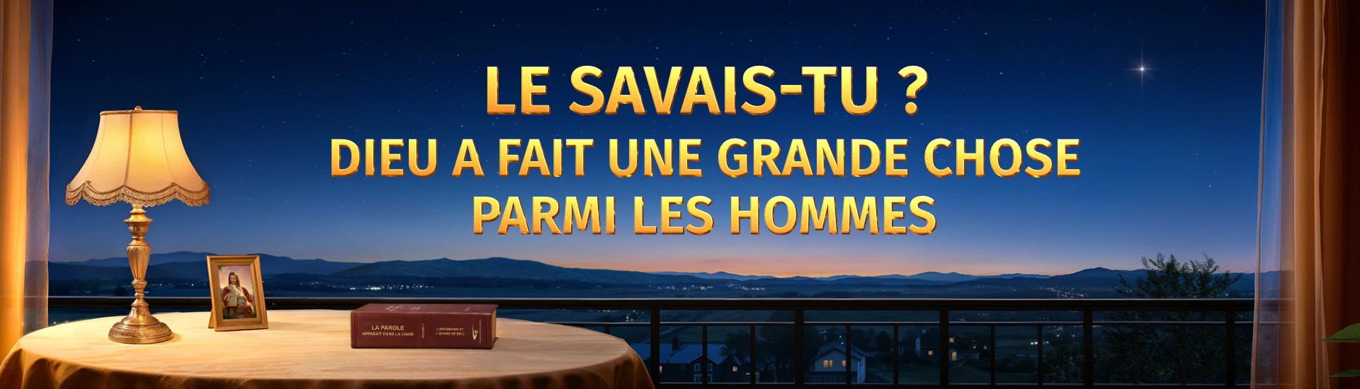 Le savais-tu ? Dieu a fait une grande chose parmi les hommes