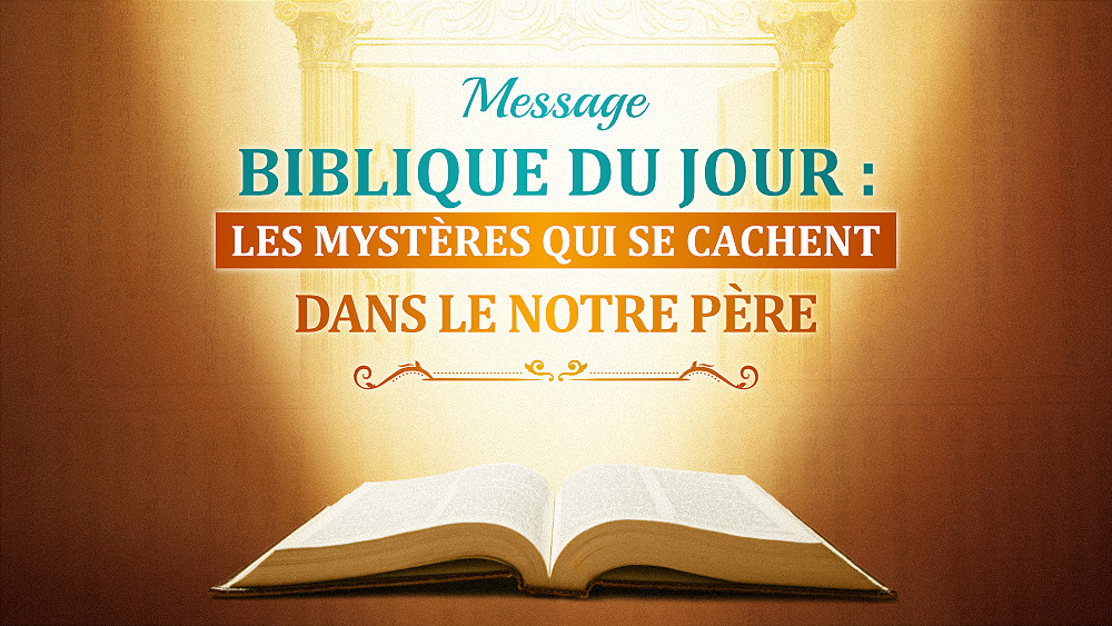 message biblique du jour