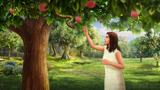 夏娃摘善恶树上的果子