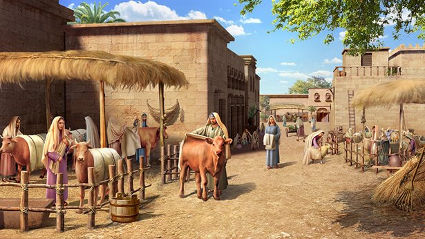 尼尼微人为牲畜披麻布