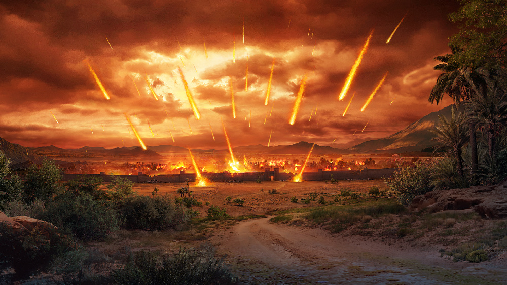 所多玛城一味地仇视神与神对抗，被神彻底剪除